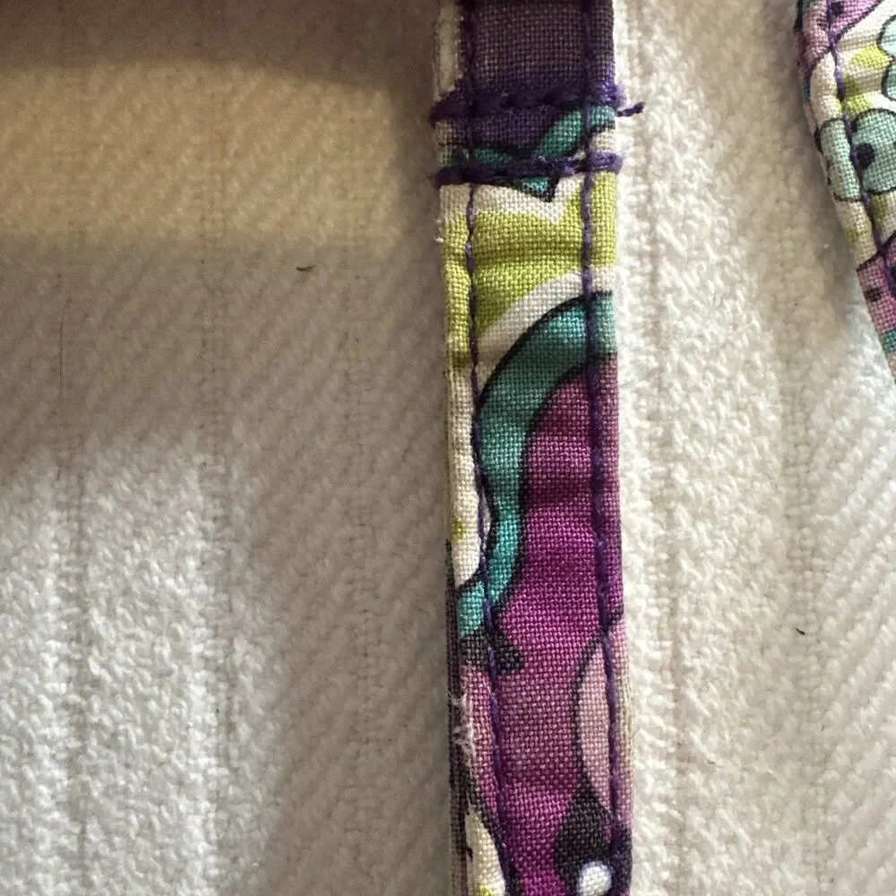 Vera Bradley Purple Floral Paisley Small Hipster Crossbody Purse~Snap/Zip